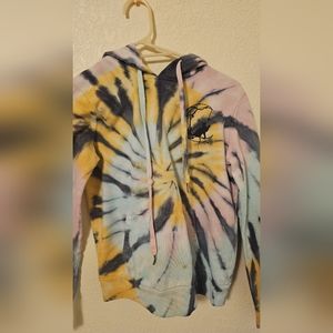 Small Tie Dye Cat Hoodie